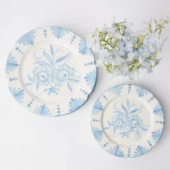 Best Mrs. Alice Seville Blue Gardenia Starter Plate (Set Of 4)