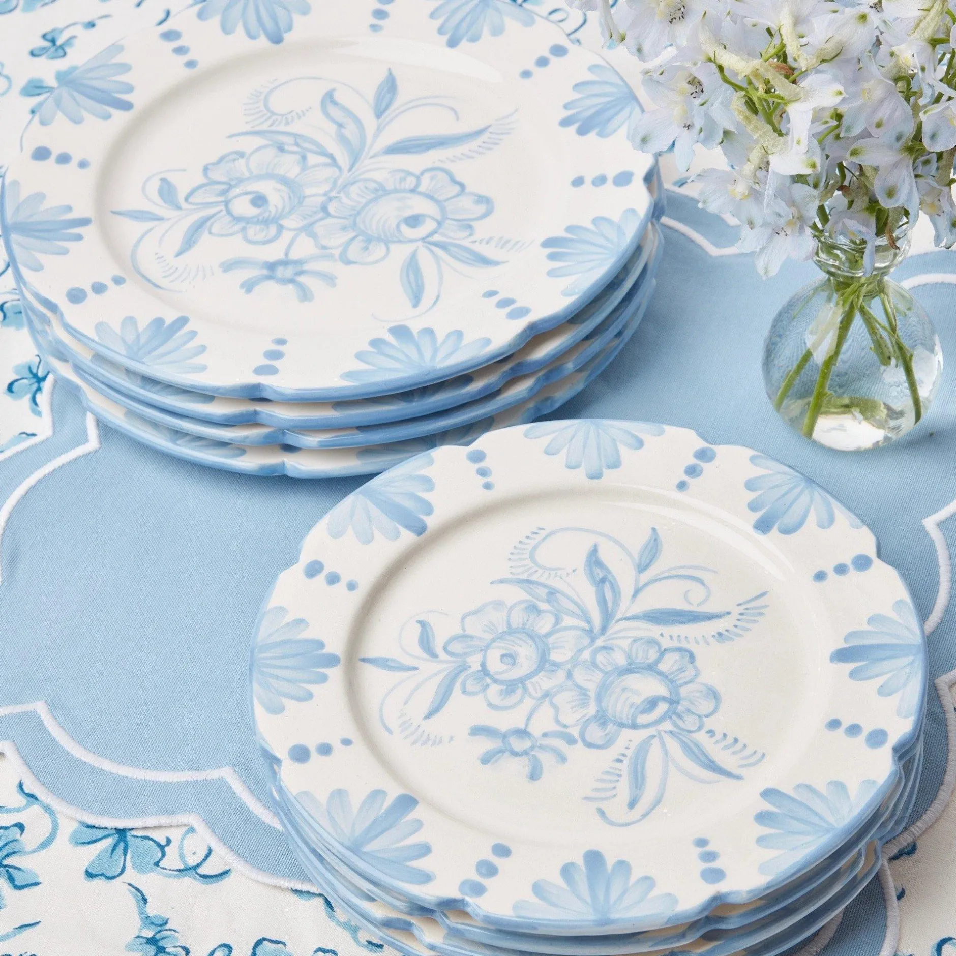 Discount Mrs. Alice Seville Blue Gardenia Starter Plate