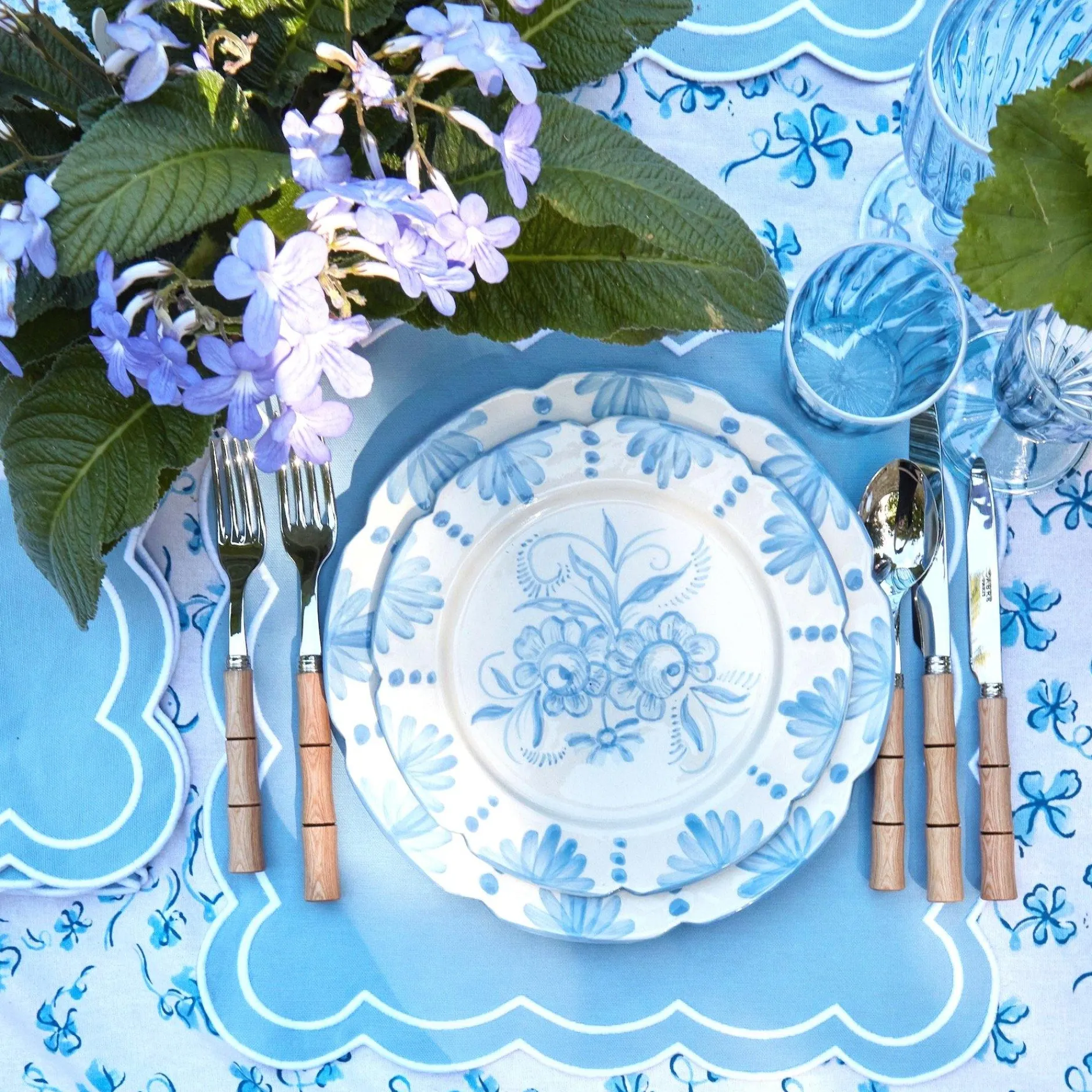 Discount Mrs. Alice Seville Blue Gardenia Starter Plate