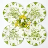 Sale Mrs. Alice Seville Green Gardenia Dinner Plates (Set Of 4)