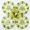 Best Mrs. Alice Seville Green Gardenia Dinner & Starter Plates (Set Of 8)