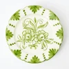New Mrs. Alice Seville Green Gardenia Dinner Plate