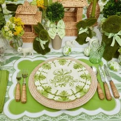 Discount Mrs. Alice Seville Green Gardenia Starter Plates (Set Of 4)