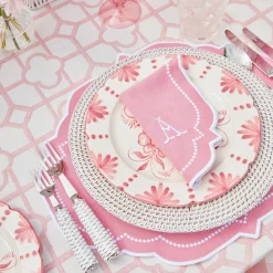 Clearance Mrs. Alice Seville Pink Gardenia Dinner Plate (Set Of 4)