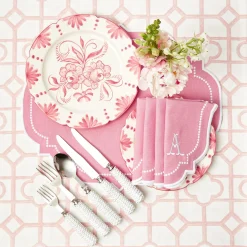 Clearance Mrs. Alice Seville Pink Gardenia Dinner Plate