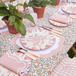 Sale Mrs. Alice Seville Pink Gardenia Dinner Plate (Set Of 4)
