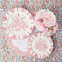 Outlet Mrs. Alice Seville Pink Gardenia Starter Plate
