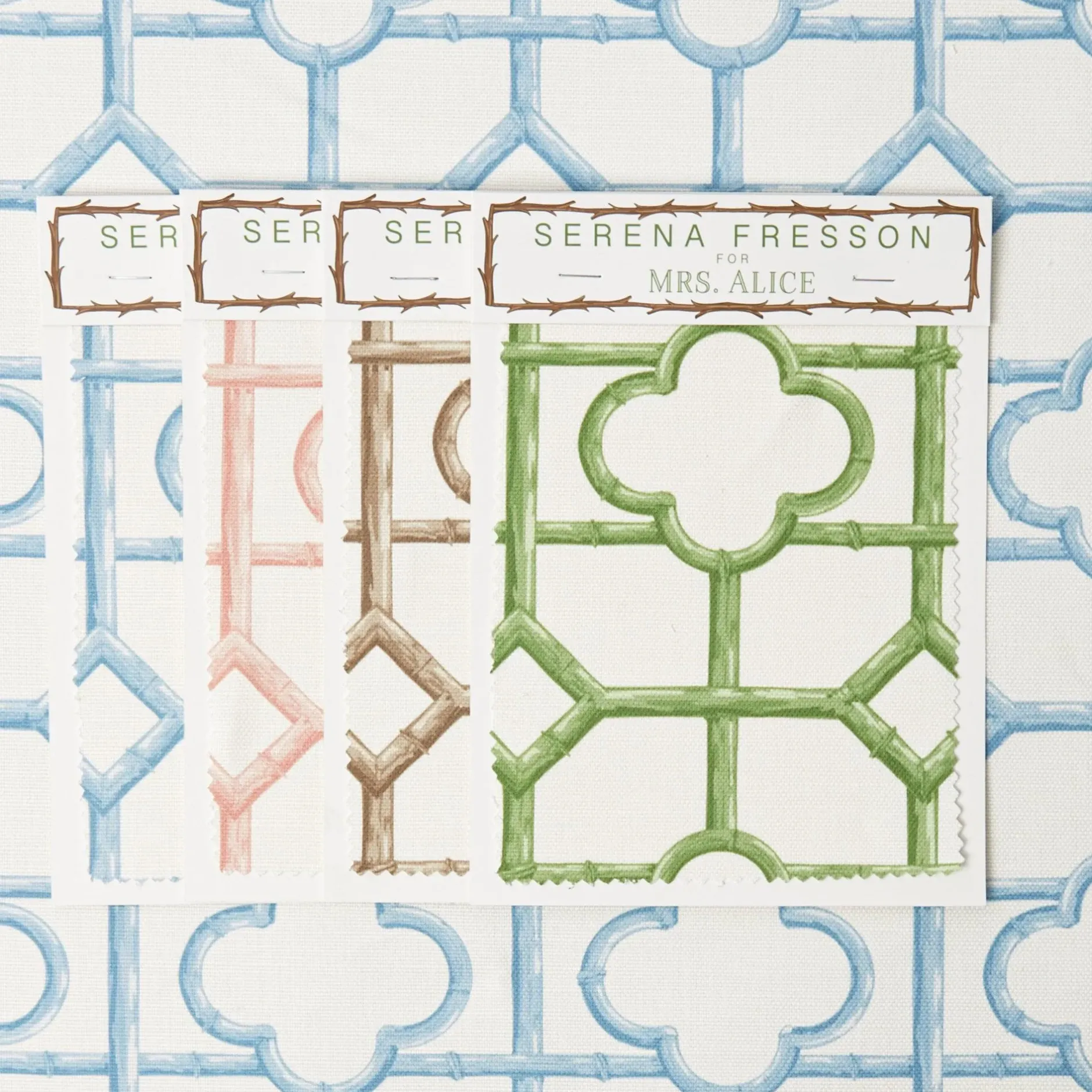 Sale Mrs. Alice Shaded Bamboo Fabric