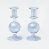 Sale Mrs. Alice Small Camille Azure Candle Holders (Pair)