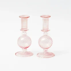 Outlet Mrs. Alice Small Camille Peony Candle Holder (Pair)
