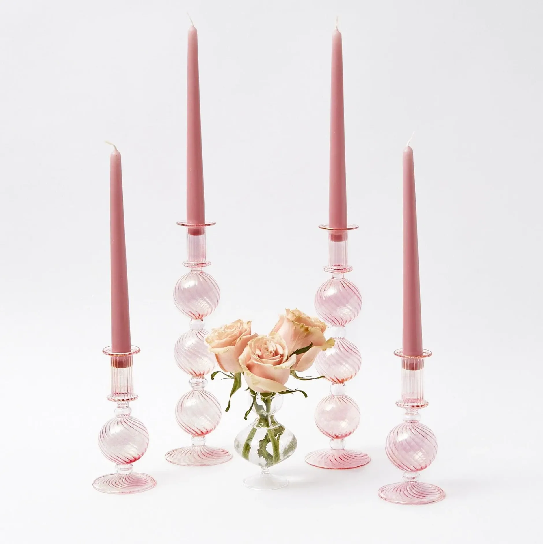 Outlet Mrs. Alice Small Camille Peony Candle Holder (Pair)