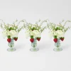 Discount Mrs. Alice Small Green Fluted Vase (Set Of 3)
