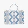 Sale Mrs. Alice Small Tote Bag (Blue Ikat)