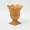 Hot Mrs. Alice Small Natural Rattan Urn Vase