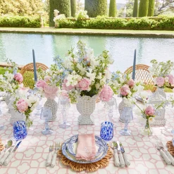Best Mrs. Alice Small White Rattan Urn Vase