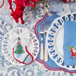 New Mrs. Alice Snow White Velvet Napkin Bows (Set Of 4)