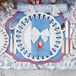 New Mrs. Alice Snow White Velvet Napkin Bows (Set Of 4)