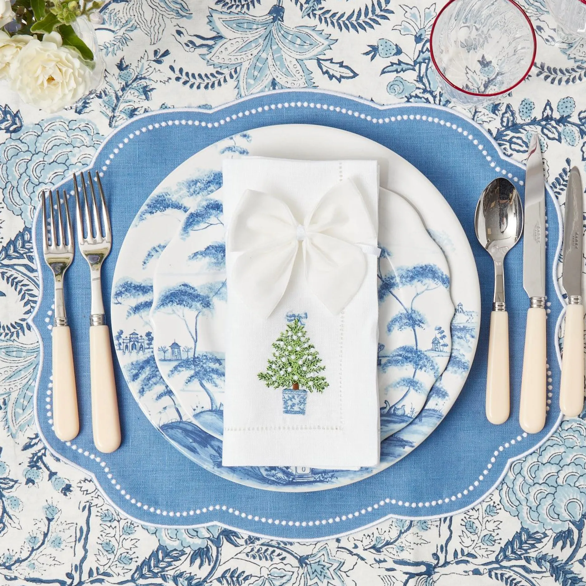New Mrs. Alice Snow White Velvet Napkin Bows (Set Of 4)