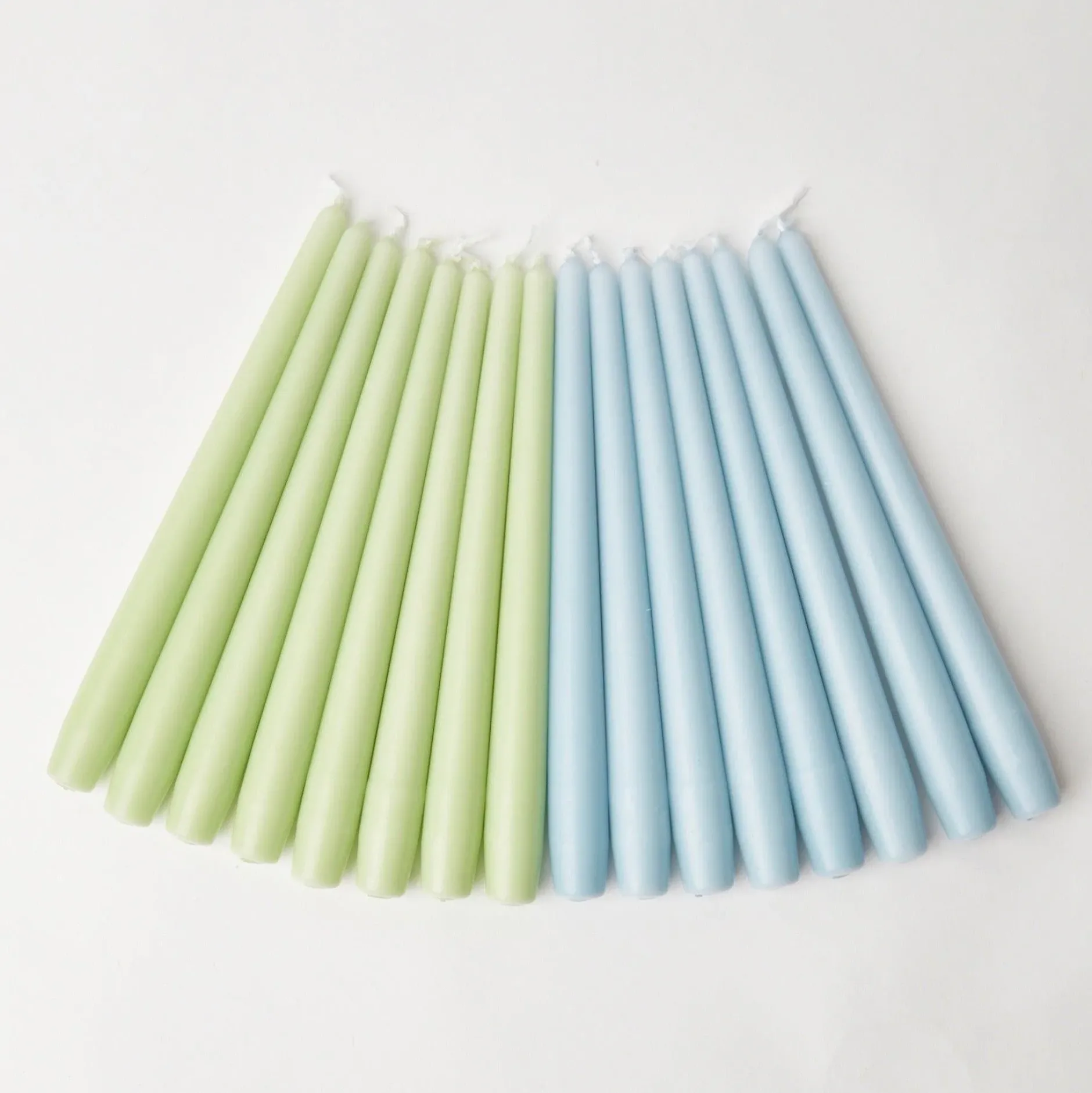 New Mrs. Alice Soft Blue Candles (Set Of 8)