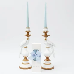 New Mrs. Alice Soft Blue Candles (Set Of 8)