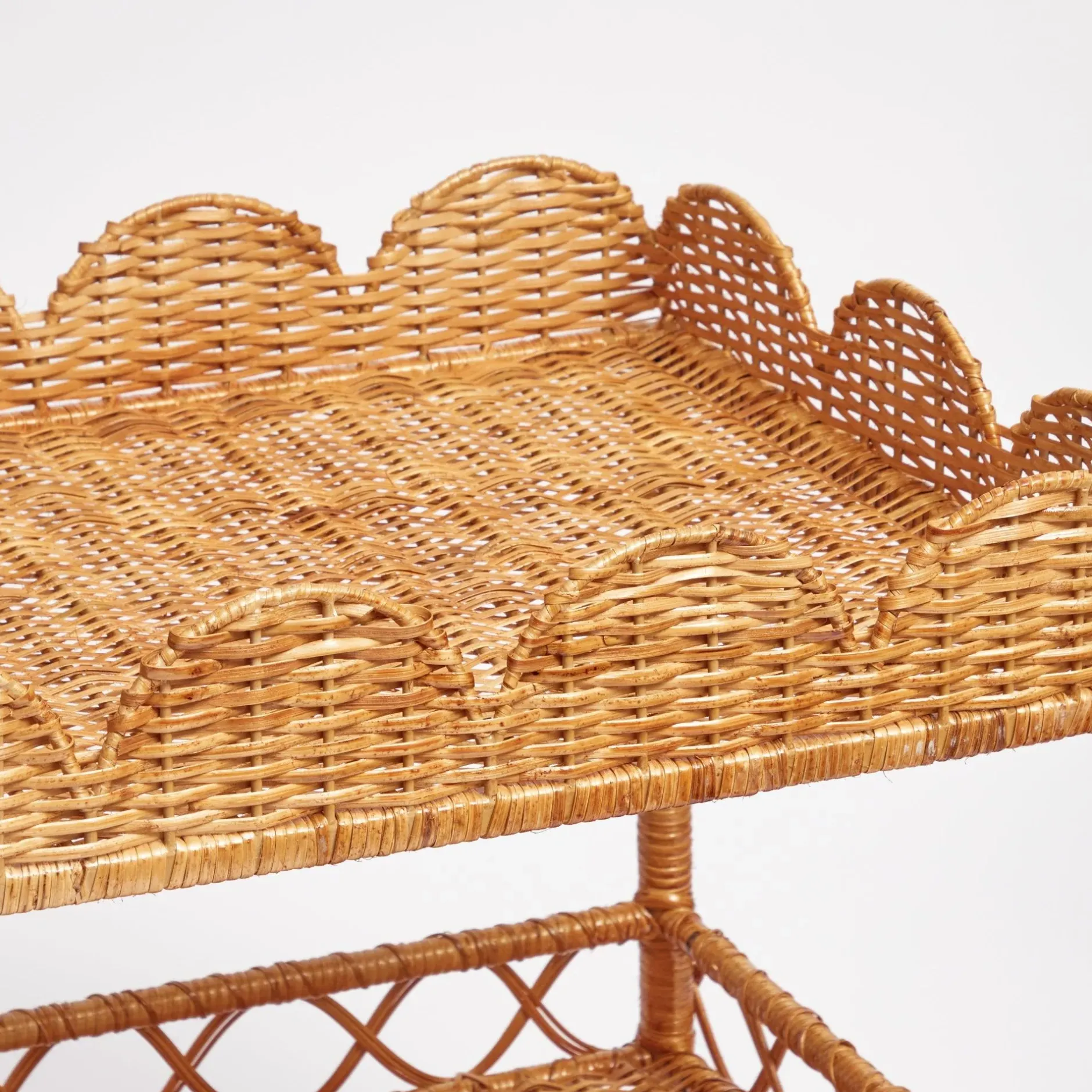 Mrs. Alice Sophia Rattan Side Table