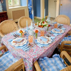 New Mrs. Alice Sylvie Blue & Orange Placemats (Set Of 4)