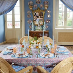 New Mrs. Alice Sylvie Blue & Orange Placemats (Set Of 4)
