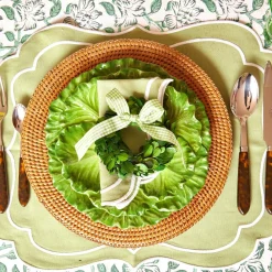 Online Mrs. Alice Sylvie Green Embroidered Napkins (Set Of 4)