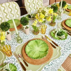 Online Mrs. Alice Sylvie Green Embroidered Placemats & Napkins (Set Of 4)