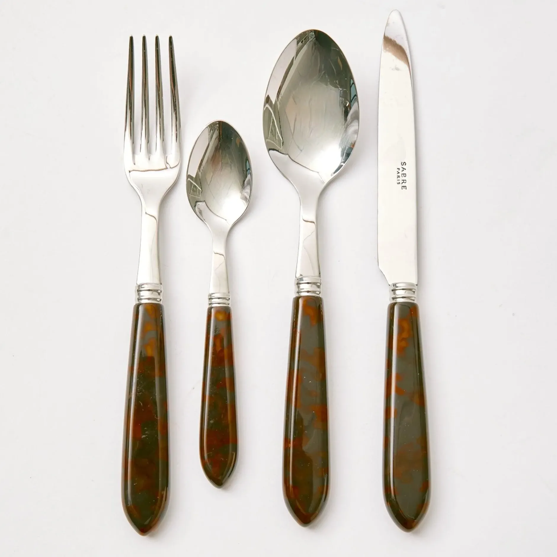 New Mrs. Alice Tortoiseshell Cutlery Set (4 Piece)