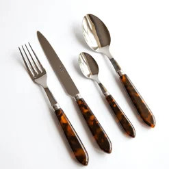 New Mrs. Alice Tortoiseshell Cutlery Set (4 Piece)
