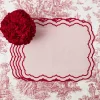 Clearance Mrs. Alice Valerie Pink Placemats (Set Of 4)