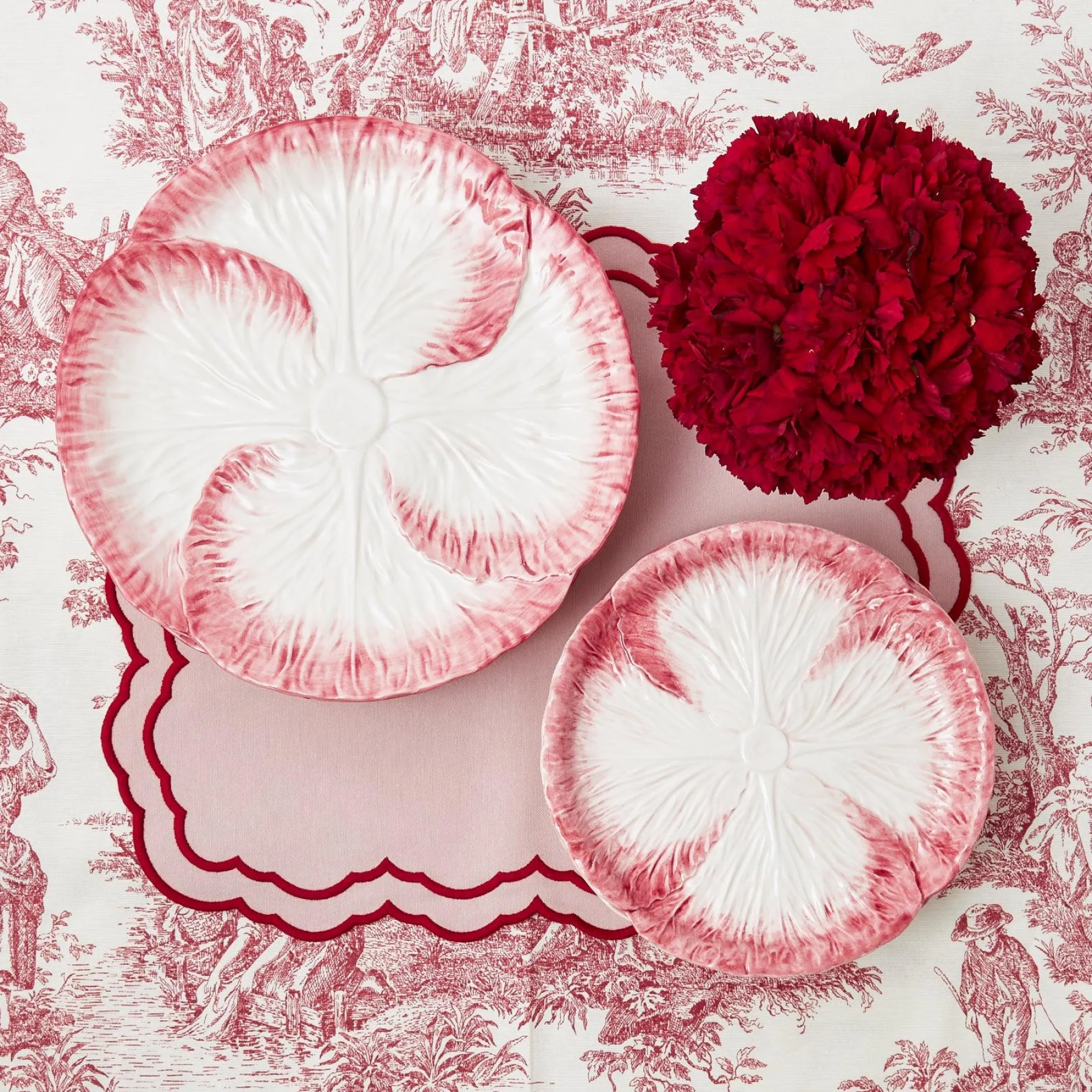 Clearance Mrs. Alice Valerie Pink Placemats (Set Of 4)