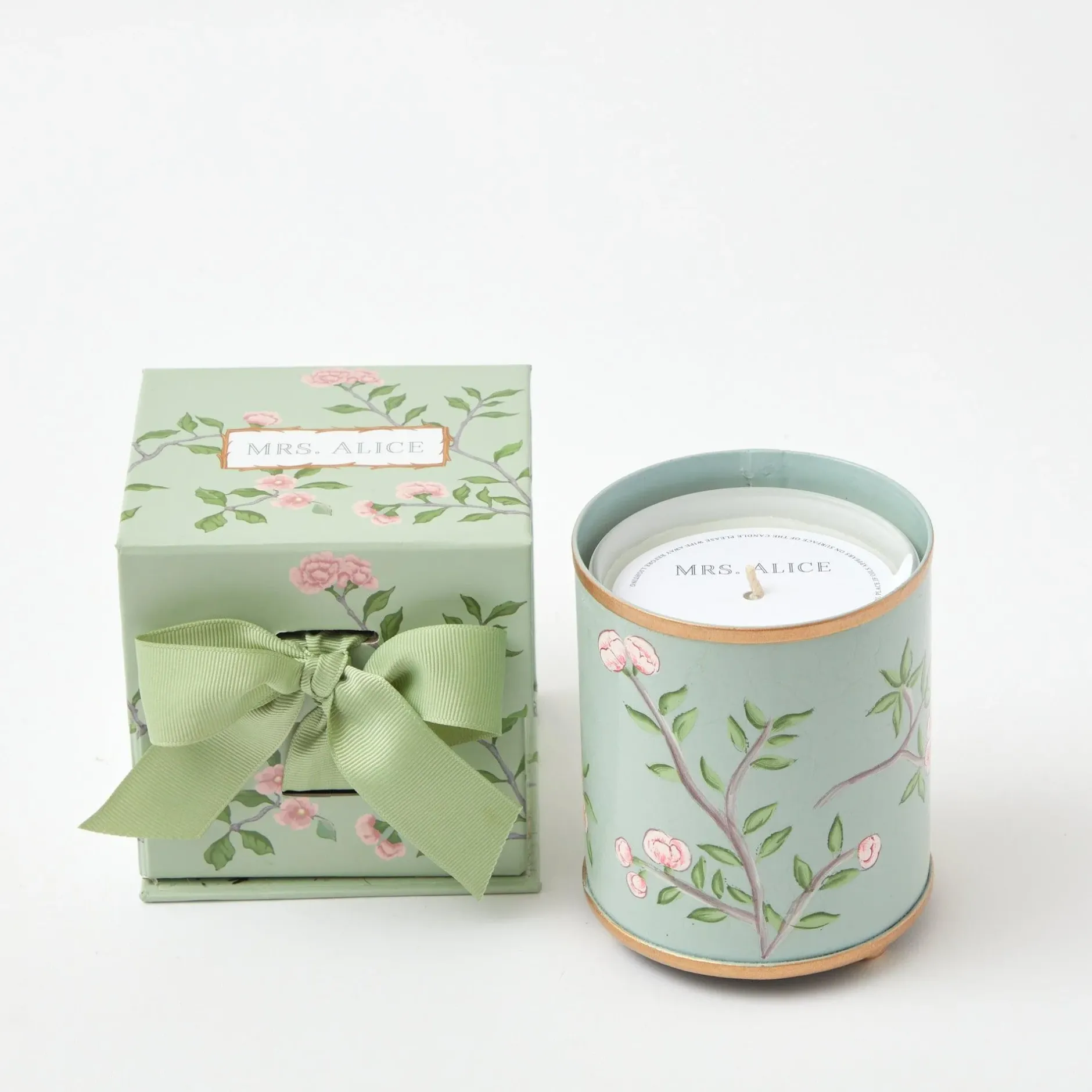 New Mrs. Alice Velvet Oak Scented Candle & Pot Set