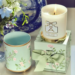 Best Mrs. Alice Velvet Oak Tole Candle Pot