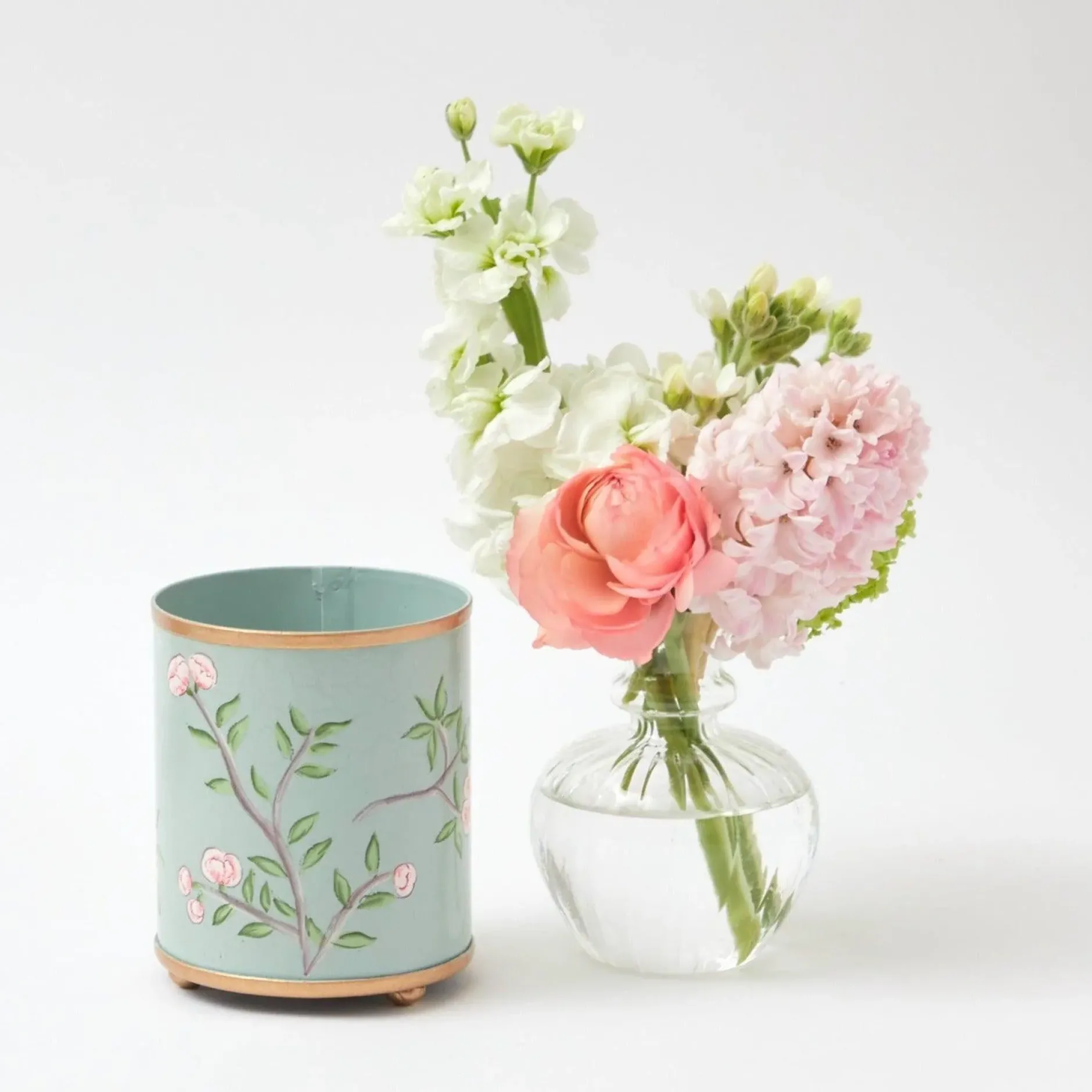 Discount Mrs. Alice Velvet Oak Tole Candle Pot