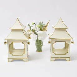 Discount Mrs. Alice White & Gold Pagoda Lantern