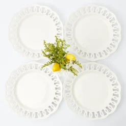 Mrs. Alice White Lace Dinner Plates (Set Of 4)