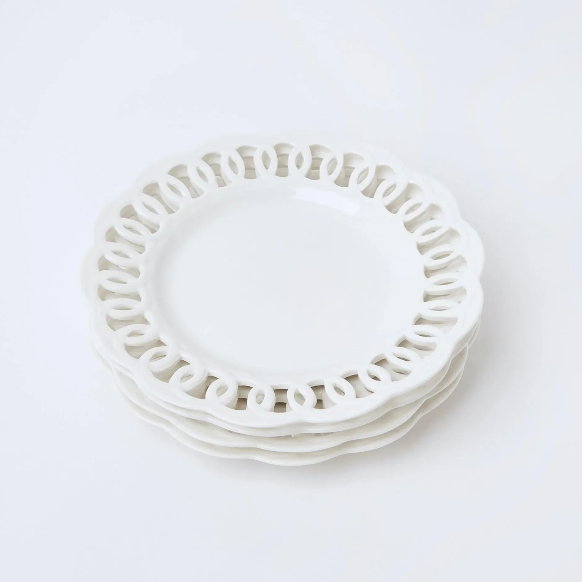 Online Mrs. Alice White Lace Starter Plates (Set Of 4)