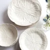 Clearance Mrs. Alice White Lettuce Dinner Plate