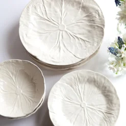 Clearance Mrs. Alice White Lettuce Dinner Plate