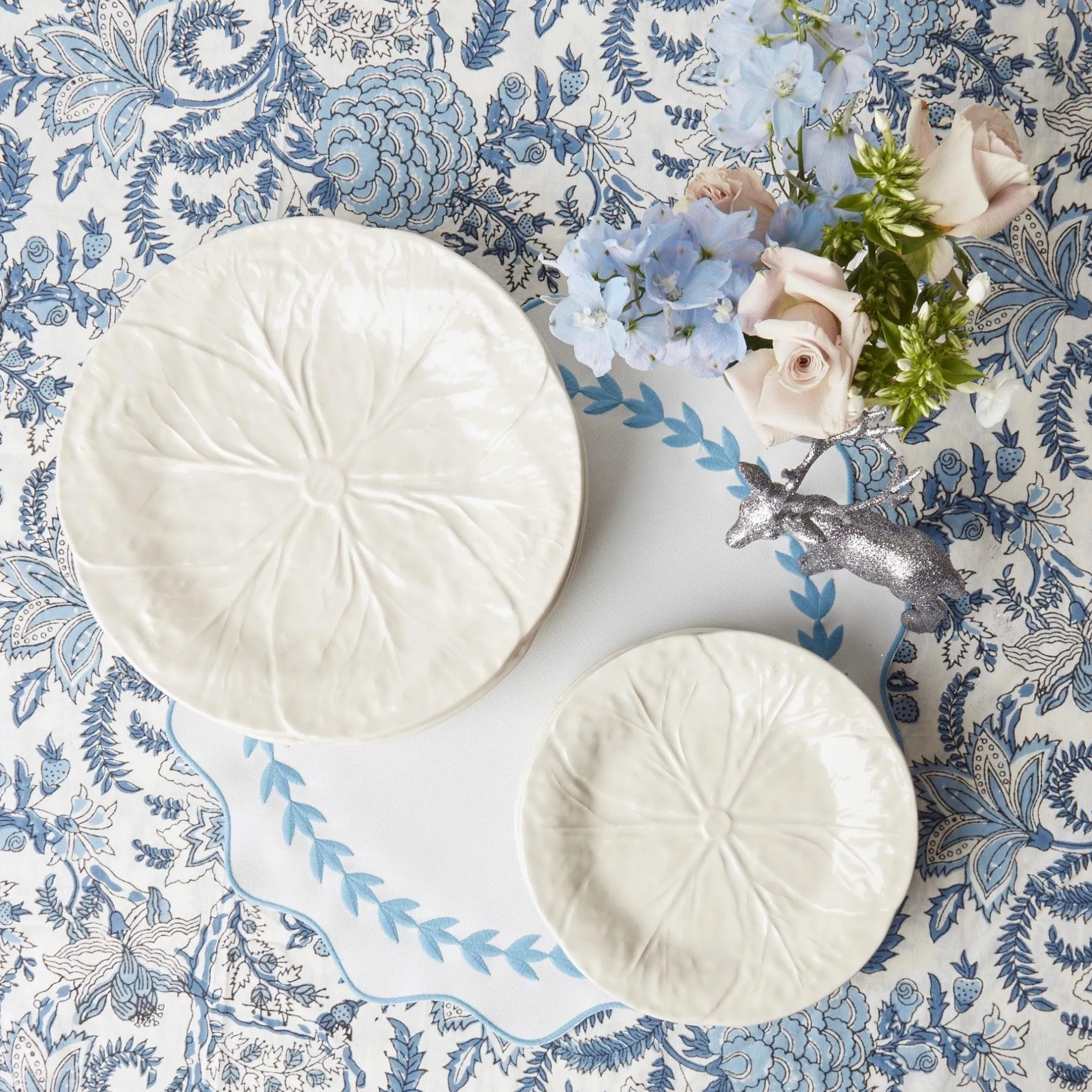 Clearance Mrs. Alice White Lettuce Dinner Plate