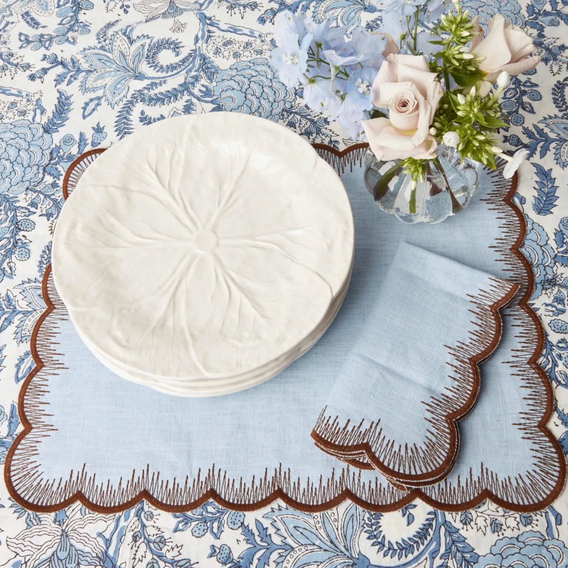 Mrs. Alice White Lettuce Dinner Plate