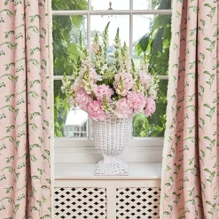 Outlet Mrs. Alice White Liliana Scalloped Rattan Urn