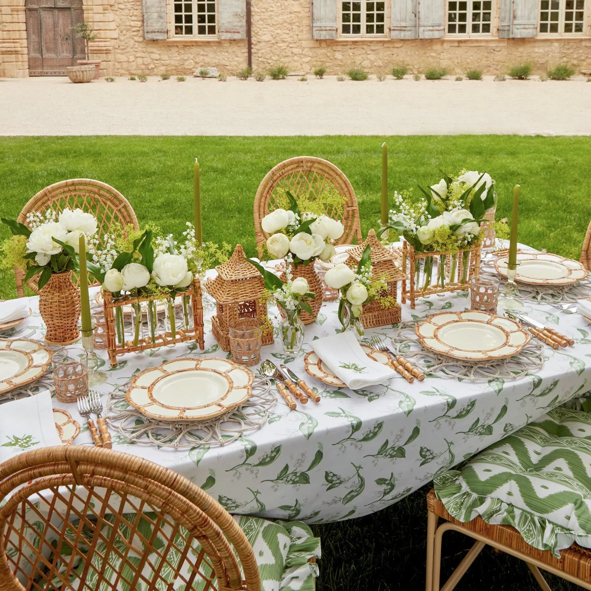 Mrs. Alice White Lily Of The Valley Tablecloth