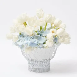 Outlet Mrs. Alice White Metal Planter
