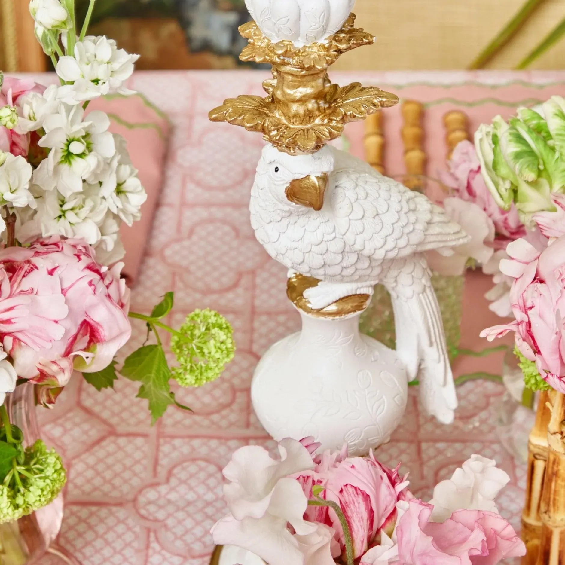 Discount Mrs. Alice White Parrot Candle Holder (Pair)