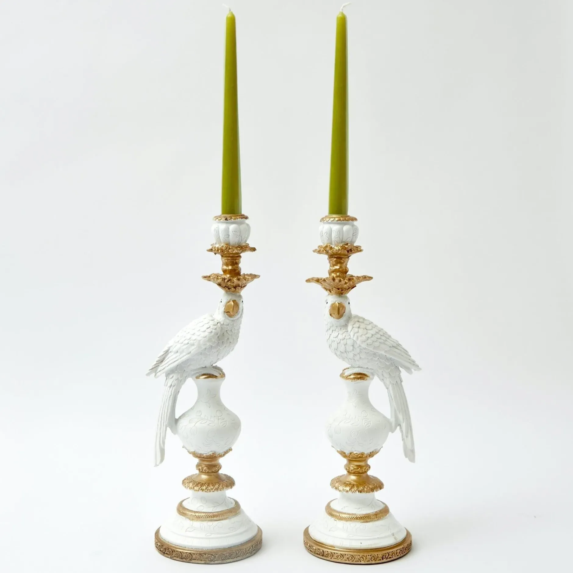 Discount Mrs. Alice White Parrot Candle Holder (Pair)