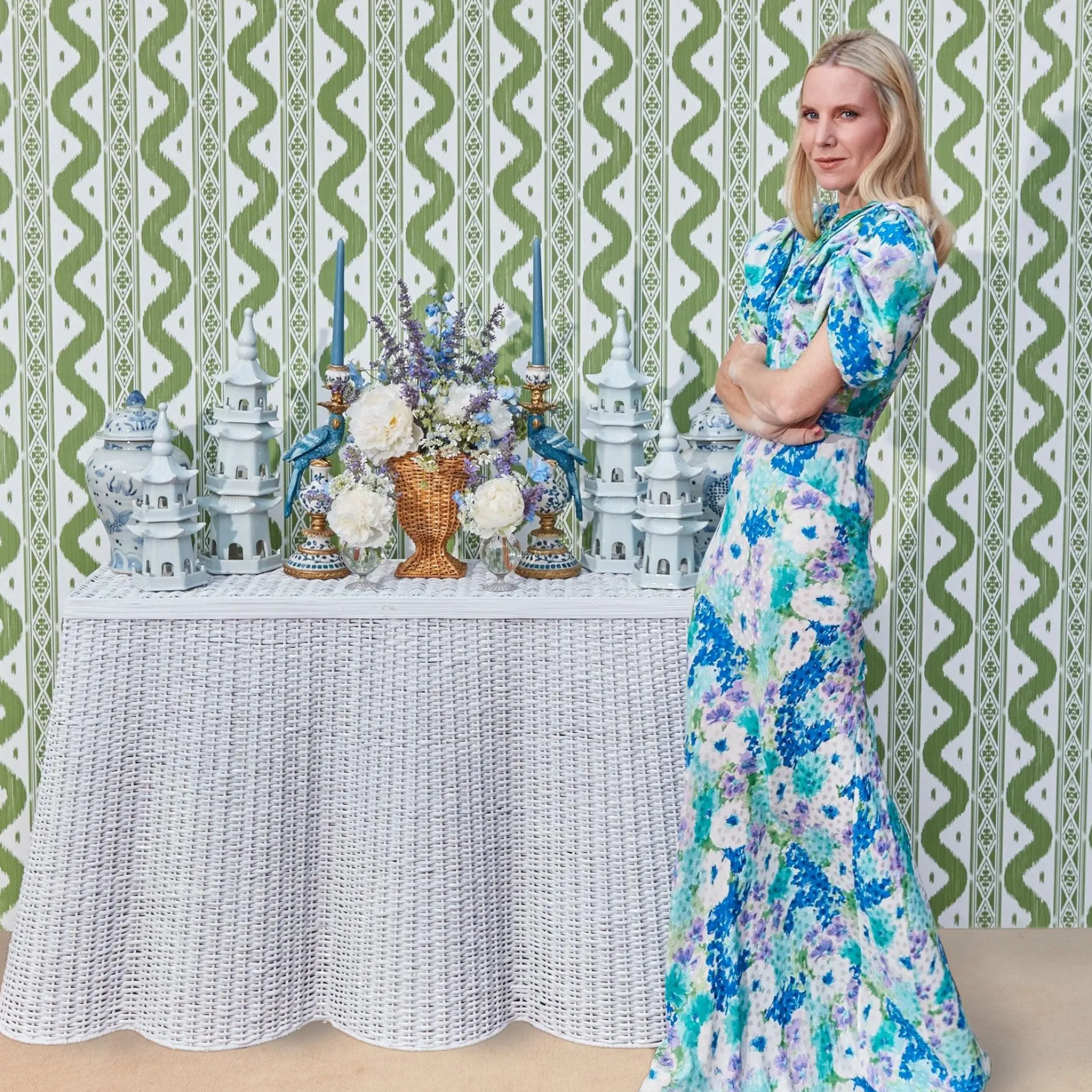 New Mrs. Alice White Porcelain Pagodas (Pair)