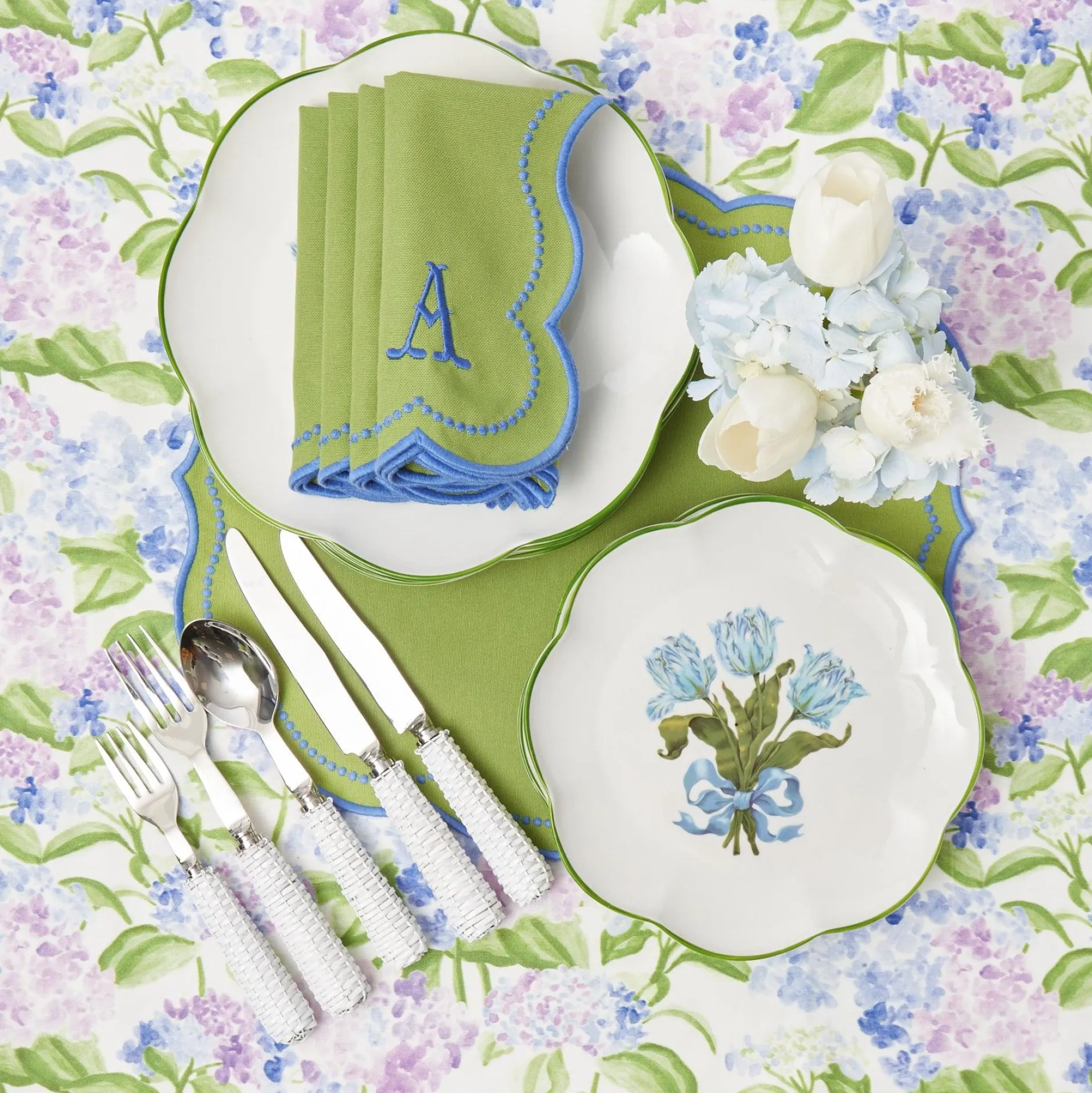 Clearance Mrs. Alice White Rattan Cutlery (5 Piece)